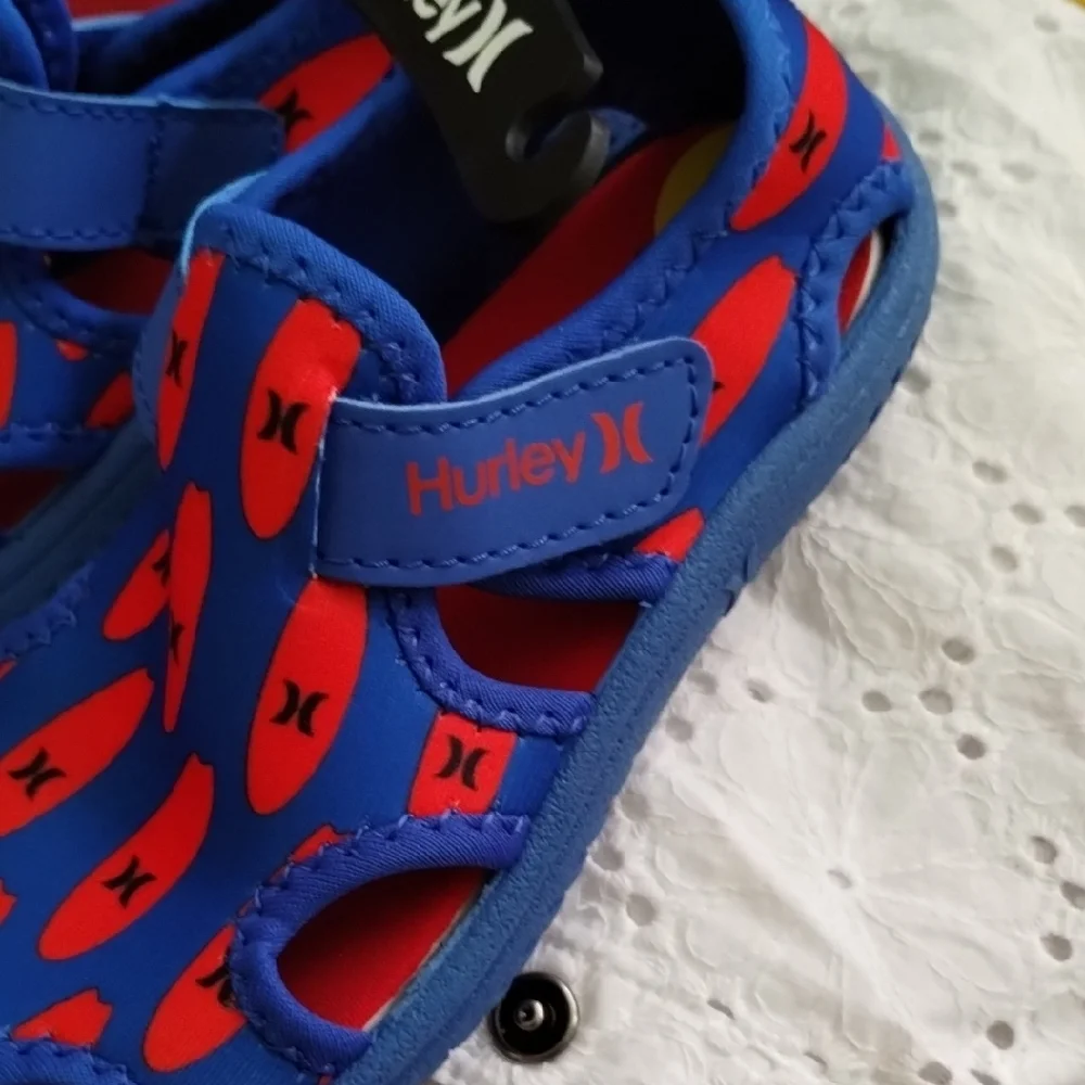 Hurley Kids Vibrant Blue and Red Sandals